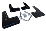 Rally Armor 17-21 Honda Civic Type R Black UR Mud Flap w/ Blue Logo - MF47-UR-BLK/BL