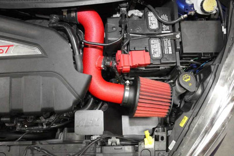 AEM 2014+ Ford Fiesta ST 1.6L L4 - Cold Air Intake System - Wrinkle Red - 21-737WR