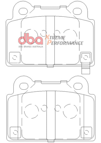 DBA 08-14 Mitsubishi EVO XP650 Rear Brake Pads - DB2215XP