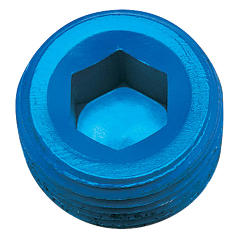 Russell Performance 3/4in Allen Socket Pipe Plug (Blue) - 662070