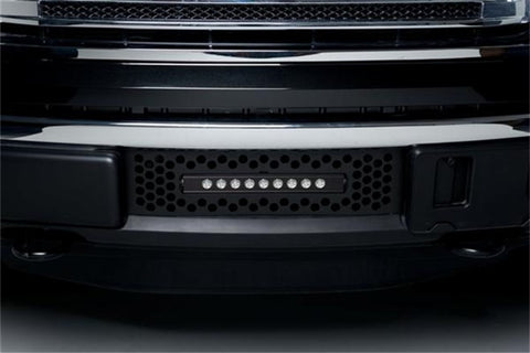 Putco 11-14 Ford F-150 EcoBoost SS Black Punch Bumper Grille Insert w/ 10in Luminix Light Bar - 88182FPL