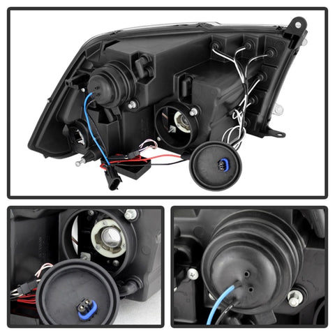 Spyder Dodge Ram 1500 09-14 Projector Halogen Model- CCFL Halo LED - Blk Smke PRO-YD-DR09-CCFL-BSM - 5078810