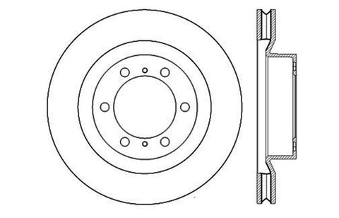 StopTech Slotted & Drilled Sport Brake Rotor - 127.44174L