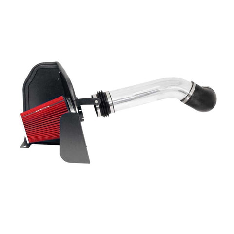 Spectre 07-08 GM Truck V8-4.8/5.3/6.0L F/I Air Intake Kit - Clear Anodized w/Red Filter - 9910