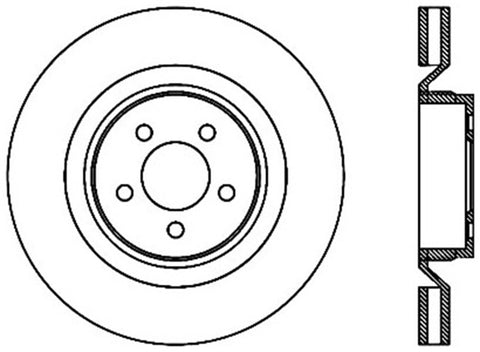 StopTech Power Slot 06-07 Chrysler SRT-8 Front Left Cryo Slotted Rotor - 126.63063CSL