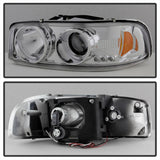 Spyder GMC Sierra 1500/2500/3500 99-06 Projector Headlights LED Halo LED Chrome PRO-YD-CDE00-HL-C - 5009364