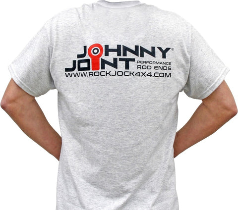 RockJock T-Shirt w/ Johnny Joint Logos Front and Back Gray XXXL - RJ-711006-XXXL