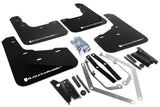 Rally Armor 13-19 USDM Ford Fiesta ST Black UR Mud Flap w/ White Logo - MF29-UR-BLK/WH