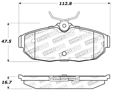 StopTech Street Select Brake Pads - Front/Rear - 305.10820