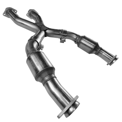 Kooks 99-04 Ford Mustang GT / Cobra 2 1/2in In x 2 1/2in OEM Out Cat SS X Pipe Kooks HDR Req - 11203240