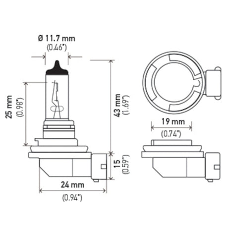 Hella Bulb H11 12V 55W Pgj192 T4 - H11