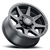 ICON Rebound 20x9 8x6.5 12mm Offset 5.5in BS 121.40mm Bore Satin Black Wheel - 1820908055SB