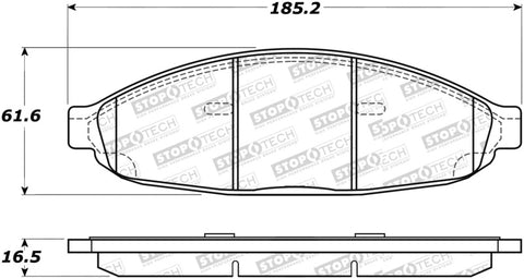 StopTech Street Select Brake Pads - Rear - 305.09970