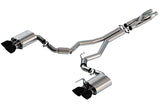 Borla 2020 Ford GT500 5.2L AT 3in ATAK CatBack Exhaust w/ Black Chrome Tips - 140837BC