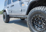 N-Fab RKR Rails 2019 Jeep Wrangler JT 4DR Truck Full Length - Tex. Black - 1.75in - J194TRKR