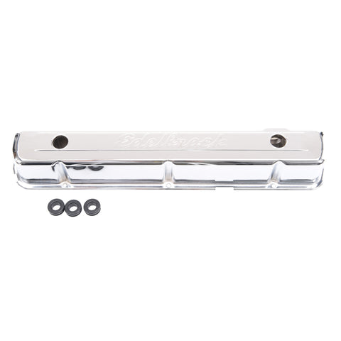 Edelbrock Valve Cover Signature Series Chevrolet 1962-2001 194-292 CI Inline 6 Chrome - 4477