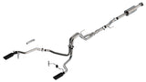 Borla F-150 2021 5.0L 4dr CC SB EC STB Lariat/KR/Platinm/LTD 3/2.25 SRE Cat-Back ATAK Black CHR Tips - 140867BC