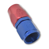 Russell Performance -12 AN Red/Blue Straight Full Flow Hose End - 610050