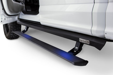 AMP Research 20-23 Chevy Silverado 1500 Crew Cab PowerStep XL - Black (Incl OEM Style Illumination) - 77254-01A