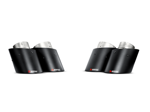 Akrapovic 13-17 Audi S6 Avant/Limousine (C7) Evolution Line Cat Back (Titanium) w/ Carbon Tips - S-AU/TI/6H