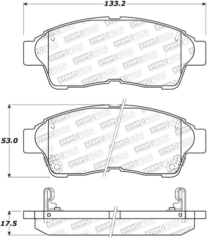 StopTech Street Brake Pads - Rear - 308.05621