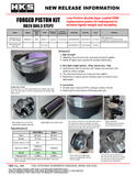 HKS Step2 Forged Piston Kit For RB26 - 86.5mm Bore - 21003-AN013