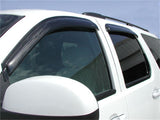 Stampede 2007-2013 Chevy Avalanche Crew Cab Pickup Tape-Onz Sidewind Deflector 4pc - Smoke - 6066-2