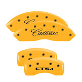 MGP 4 Caliper Covers Engraved Front Cadillac Rear CTS4 Yellow Finish Black Char 2005 Cadillac CTS - 35010SCT4YL