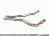 AWE Tuning Audi 8R Q5 3.2L Non-Resonated Exhaust System (Downpipe-Back) - Polished Silver Tips - 3020-32018