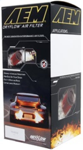 AEM 08 Chevy Express Van 4.8/6.0L V8 3.313in ID x 5.313in OD x 13.25in H Replacement DryFlow Filter - AE-10986