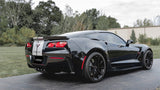 Corsa 2014-2019 Chevrolet Corvette C7 Z06 6.2L 2.75in Xtreme Axle-Back w/ Dual NPP & Quad Black Tips - 14777BLK