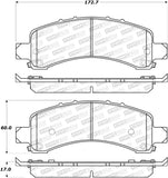 StopTech Street Brake Pads - 308.09741