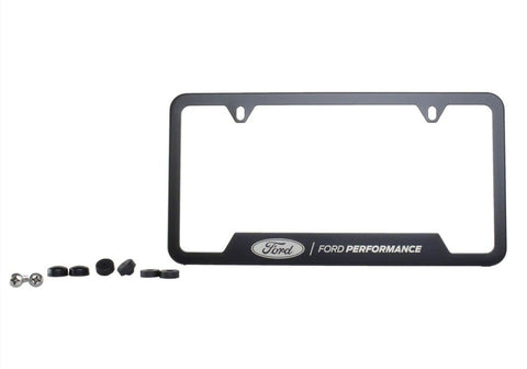 Ford Racing Stainless Steel Ford Performance License Plate Frame - Black - M-1828-SS304BK