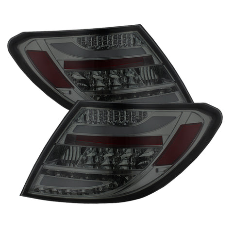 Spyder Mercedes Benz W204 C-Class 08-11 LED Tail Lights Incandescent - Smke ALT-YD-MBZC08-LED-SM - 5072696