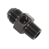 Russell Performance -6 AN Flare to 3/8in Pipe Pressure Adapter (Black) - 670083