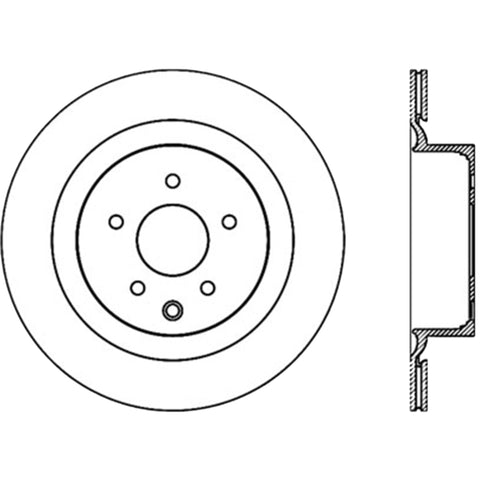 StopTech Power Slot 09 Nissan 370z / 08-09 Infiniti G37 Slotted Rear Right CRYO Rotor - 126.42101CSR