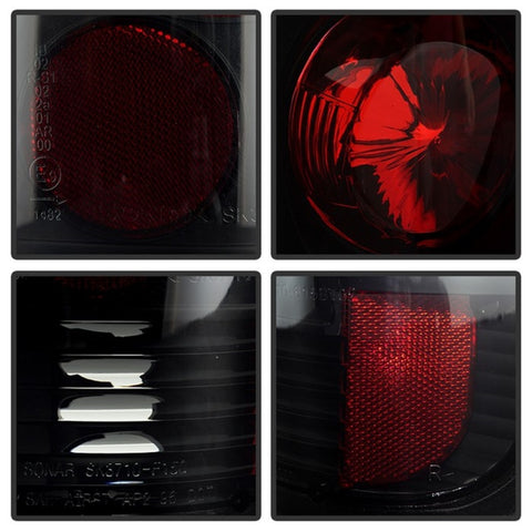 Spyder Ford F150 Styleside 97-03/F250/350/450/550 Euro Style Tail Lights Blk Smke ALT-YD-FF15097-BSM - 5078162