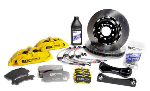 EBC Racing 12-17 Ford Fiesta ST (Mk7) Yellow Apollo-4 Calipers 330mm Rotors Front Big Brake Kit - BBK007YEL-2