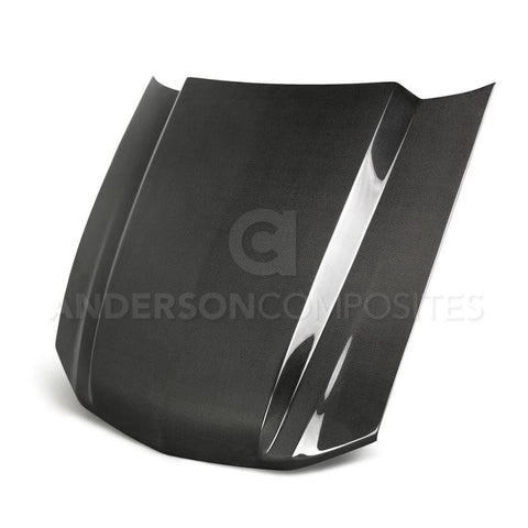 Anderson Composites 10-12 Ford Mustang Type-CJ 3in Carbon Fiber Cowl Hood - AC-HD10FDMU-CJ