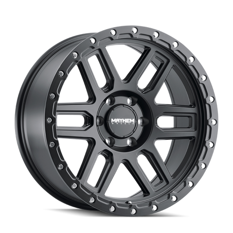 Mayhem 8304 Delta 20x9 / 5x150 BP / 0mm Offset / 110mm Hub Matte Black Wheel - 8304-2950MB