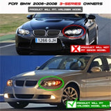 Spyder BMW E90 3-Series 06-08 (4 dr) Proj LED Halo Amber Reflctr Rplc Bulb Smke PRO-YD-BMWE9005-AM-S - 5009029