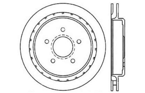 StopTech Power Slot 97-10 Chevrolet Corvette Rear Right Drilled Rotors - 128.62062R