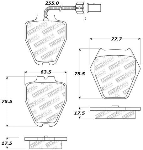 StopTech Performance Brake Pads - 309.08390