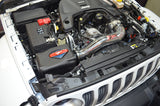 Injen 2018+ Jeep Wrangler JL V6-3.6L Wrinkle Black Oiled Power-Flow Air Intake System - PF5005WBC