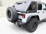 DV8 Offroad 07-18 Jeep Wrangler JK Steel Full Length Rear Bumper - RBSTTB-06