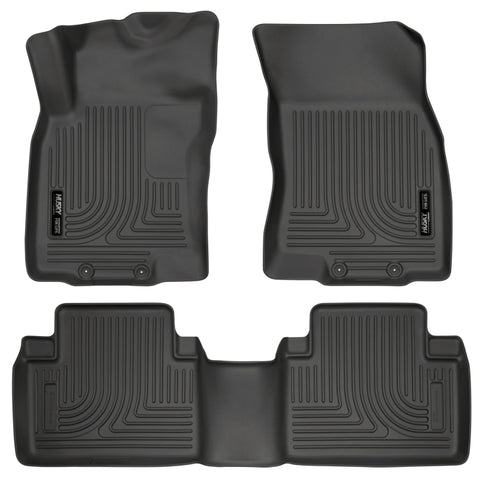 Husky Liners WeatherBeater 14 Nissan Rogue Front & Second Row Black Floor Liners - 98671