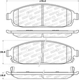 StopTech Sport Brake Pads w/Shims and Hardware - Rear - 309.10800