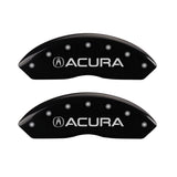 MGP 4 Caliper Covers Engraved Front Acura Engraved Rear RSX Black finish silver ch - 39005SRSXBK