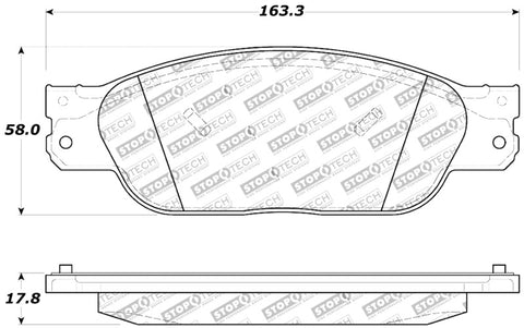 StopTech Performance Brake Pads - 309.08050