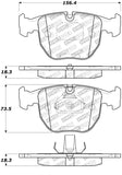 StopTech Street Touring 00-04 BMW M5 E39 / 00-06 X5 Front Brake Pads - 308.06810